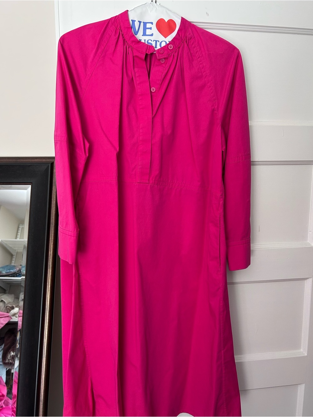 COS Fuchsia Midi Shift Dress